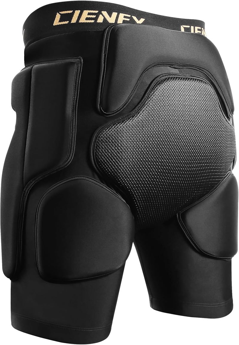 Cienfy 3D Hip Protective Padded Shorts EVA Tailbone Pad Impact Gear for Skiing Skating Snowboarding Skateboarding - Image 1